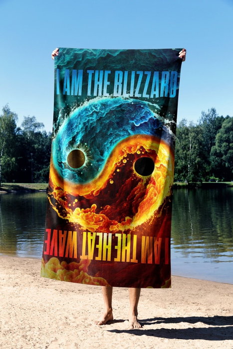Mijölnir Heat Blizzard 70 Toalla de Playa Multicolor 70x130cm Poliéster/Poliamida